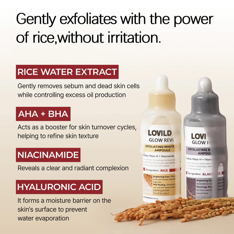 Final 3 Hours: 42% OFF🔥LOVILDS® Gentle Exfoliator Glow Rice Ampoule-Suitable for All Skin Types