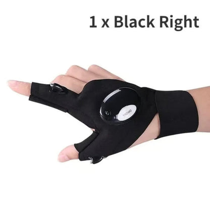 Hands-Free LED Half Finger Gloves