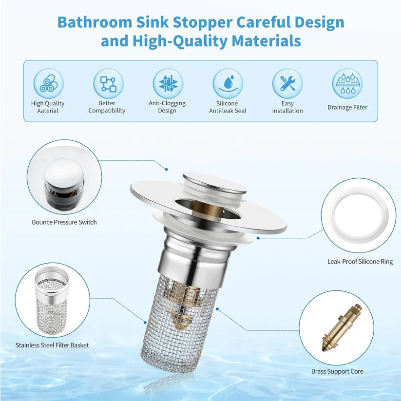 🔥HOT:Pop Up Sink Drain Filter