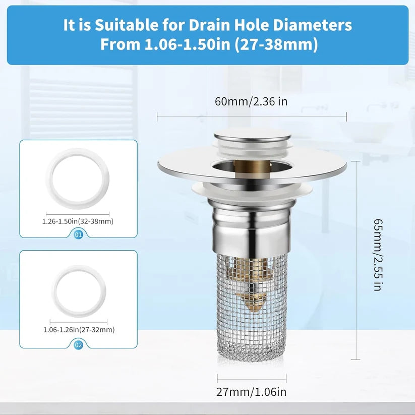 🔥HOT:Pop Up Sink Drain Filter