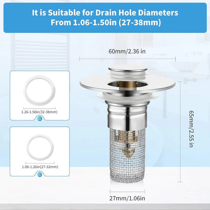 🔥HOT:Pop Up Sink Drain Filter